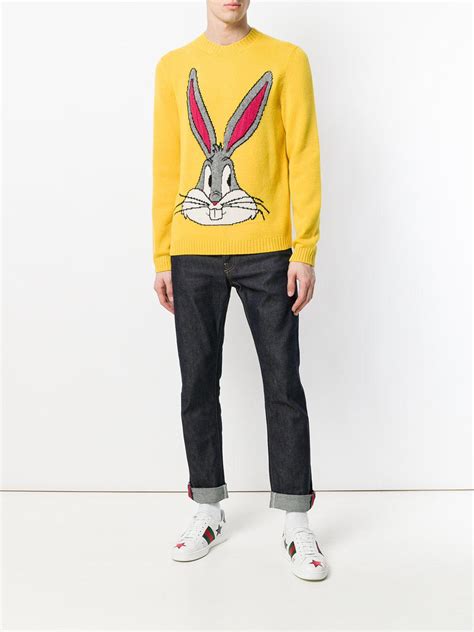 gucci bugs bunny sweater yellow|Gucci Bugs Bunny sweatshirt.